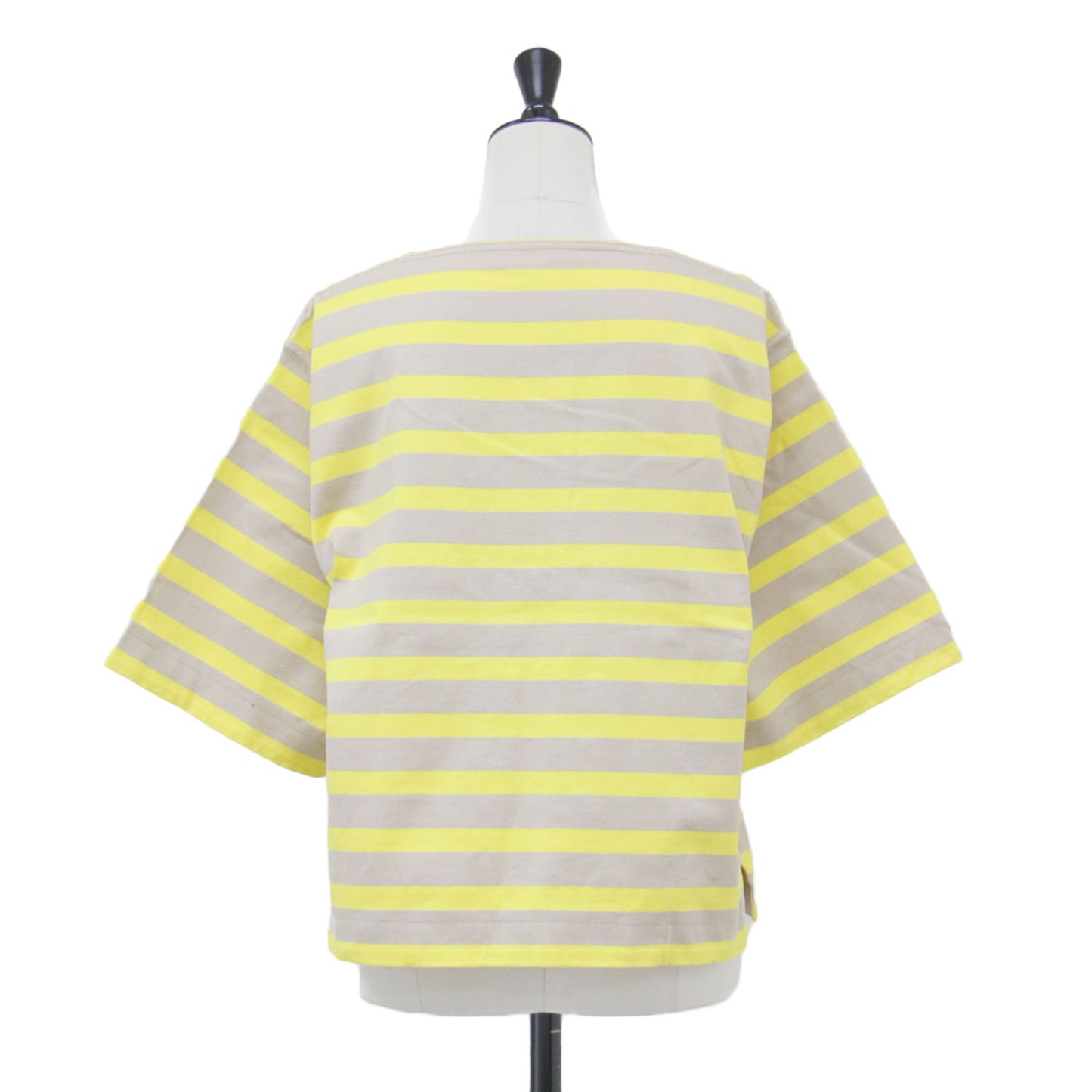 ボーダー ショートスリーブ Tシャツ / カットソー 半袖 ボートネック コットン