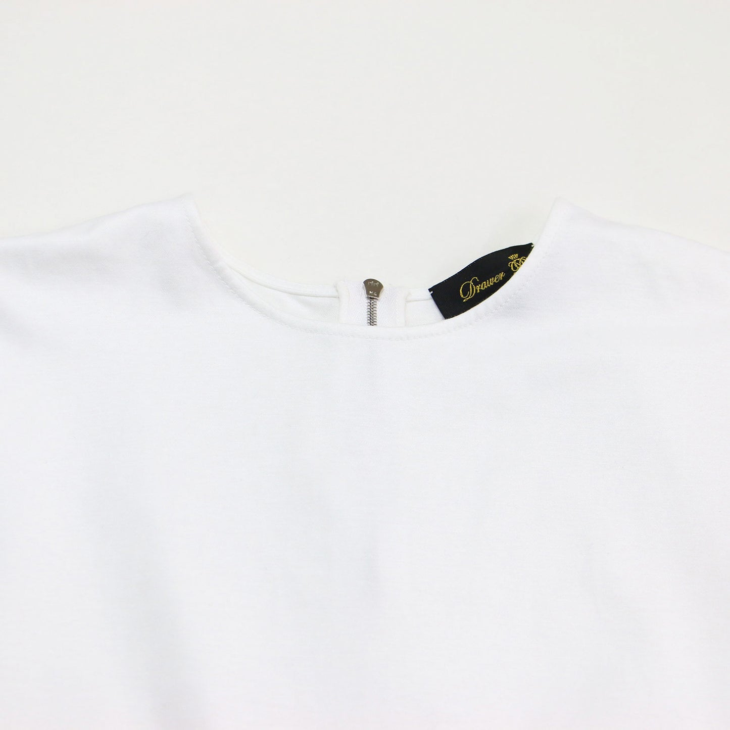 アシンメトリーヘム フレア ショートスリーブ / Tシャツ 半袖 クルーネック