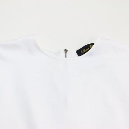 アシンメトリーヘム フレア ショートスリーブ / Tシャツ 半袖 クルーネック
