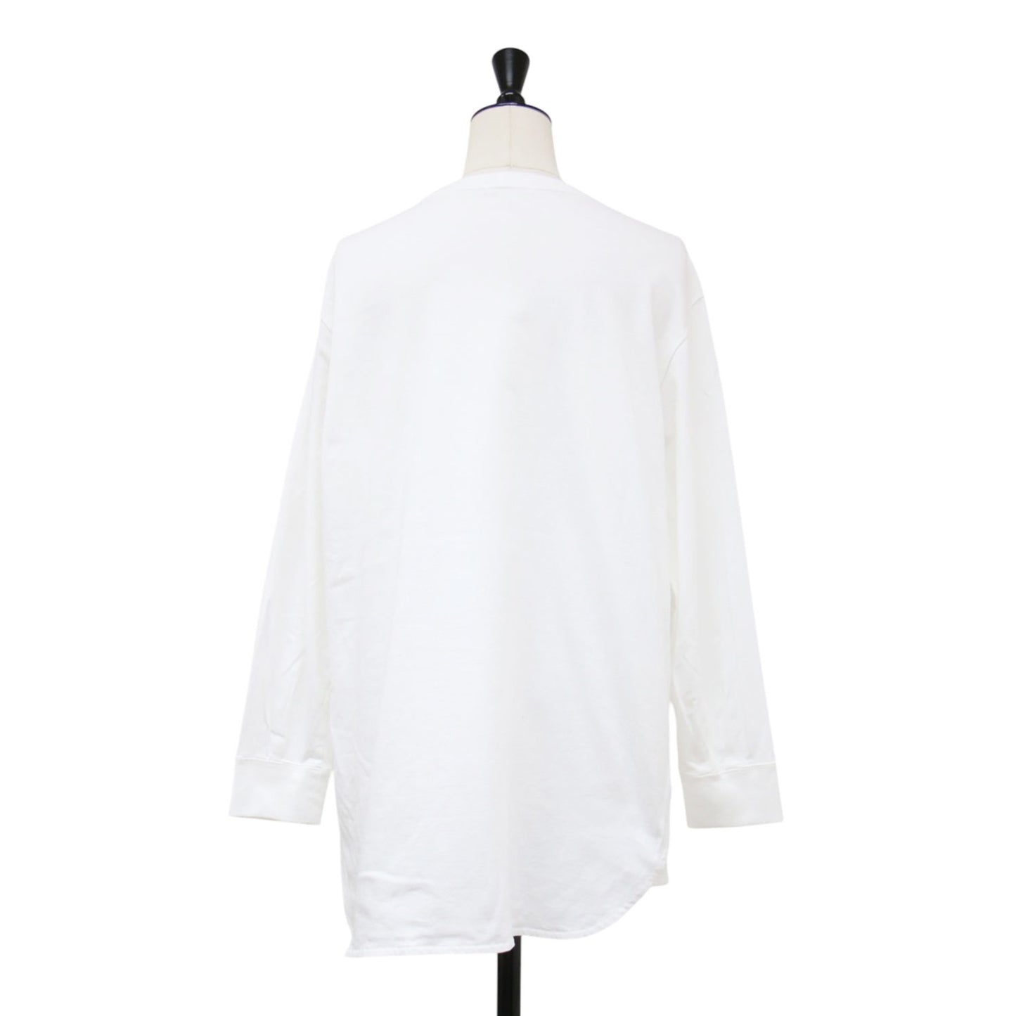 ヘムラウンドロンT / Tシャツ カットソー 長袖 クルーネック コットン