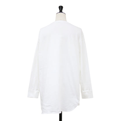 ヘムラウンドロンT / Tシャツ カットソー 長袖 クルーネック コットン