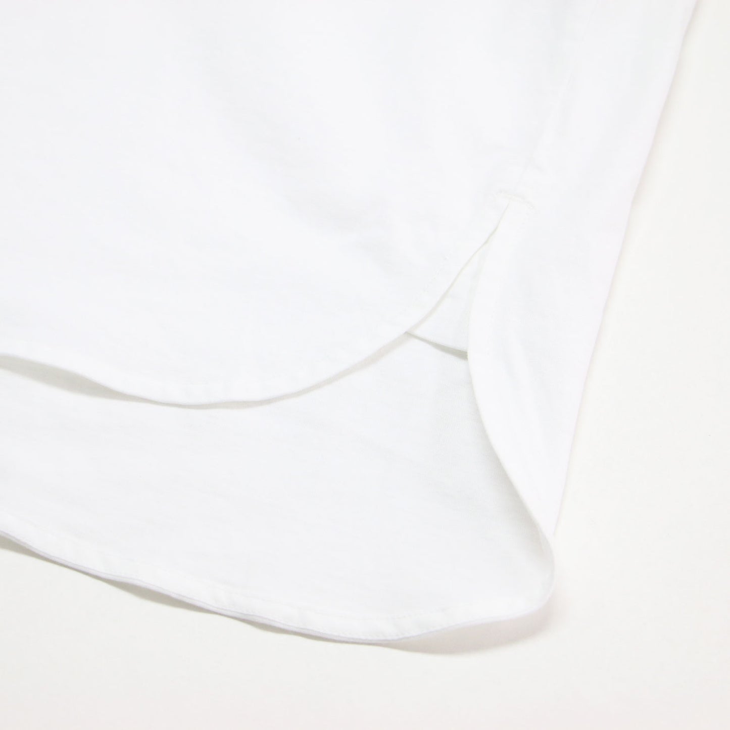 ヘムラウンドロンT / Tシャツ カットソー 長袖 クルーネック コットン
