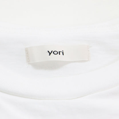 22春夏 カラー レース カットソー / Tシャツ ノースリーブ クルーネック コットン