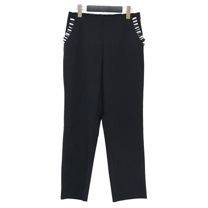 25秋冬 サイドフリル ストレッチ パンツ / SIDE FRILL STRETCH PANTS テーパード ウエストゴム