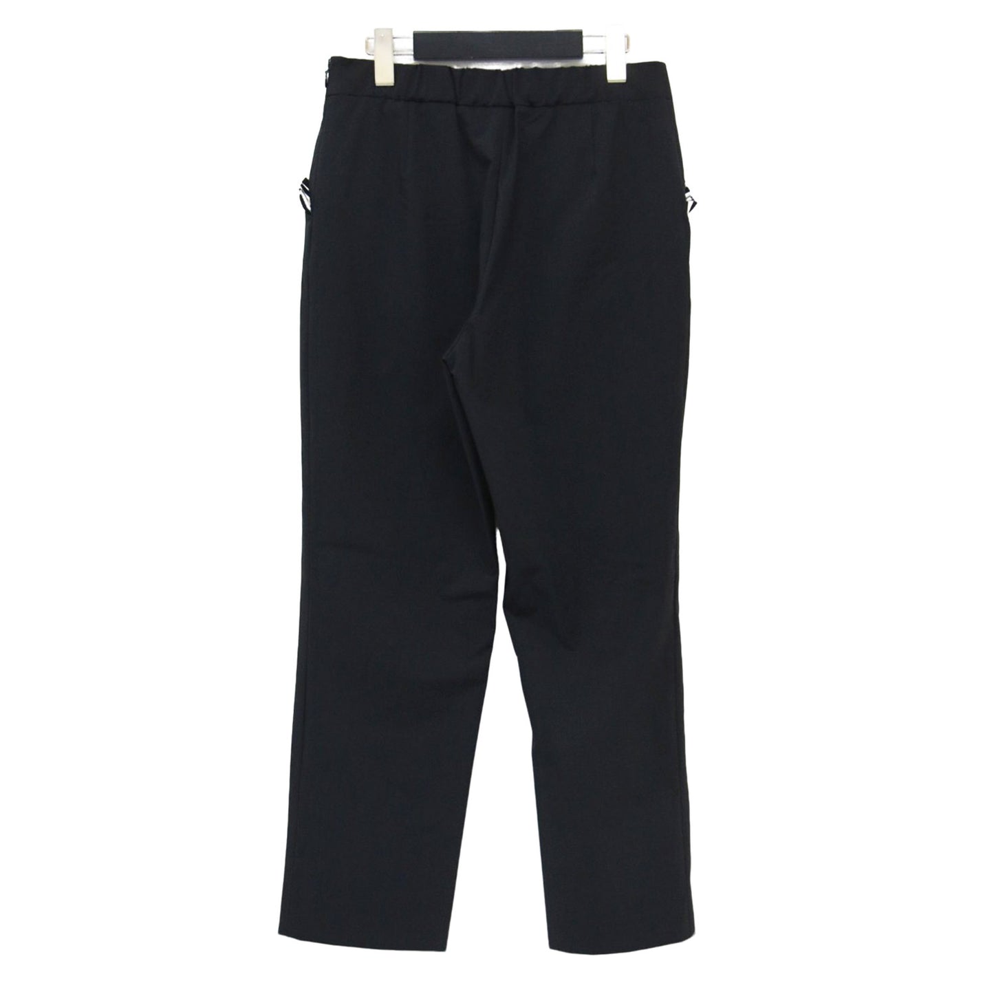 25秋冬 サイドフリル ストレッチ パンツ / SIDE FRILL STRETCH PANTS テーパード ウエストゴム