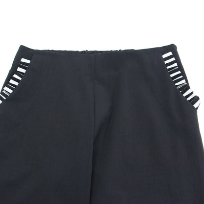 25秋冬 サイドフリル ストレッチ パンツ / SIDE FRILL STRETCH PANTS テーパード ウエストゴム