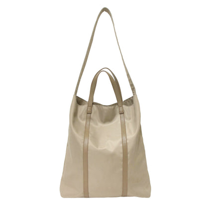 23春夏 2WAY ナイロン トート バッグ / ショルダー 肩掛け コンビ レザー