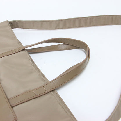 23春夏 2WAY ナイロン トート バッグ / ショルダー 肩掛け コンビ レザー