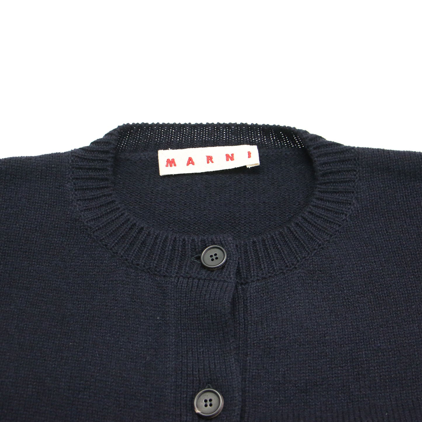 24秋冬 バックロゴ キモノスリーブ カーディガン / ニット クルーネック 長袖 ウール