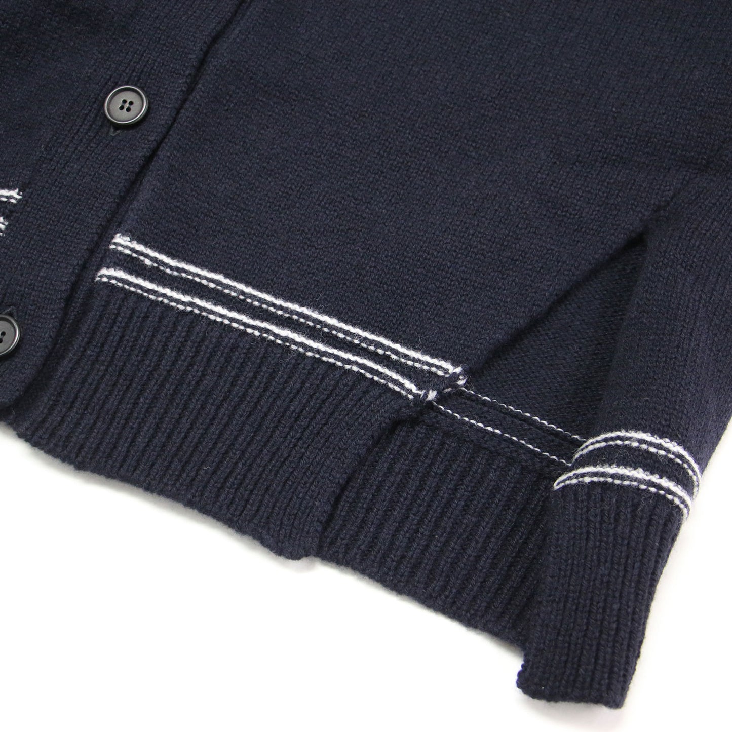 24秋冬 バックロゴ キモノスリーブ カーディガン / ニット クルーネック 長袖 ウール