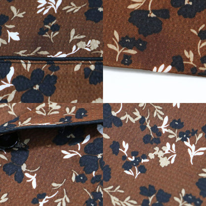 20秋冬 レーヨン サッカーフラワープリント シャツ ジャケット / パジャマシャツ 長袖 オープンカラー 花柄