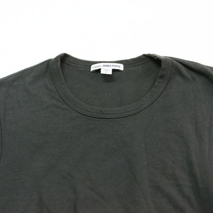 ストレッチジャージー クルーネック ドレス / ワンピース ミディ丈 クルーネック 半袖 コットン