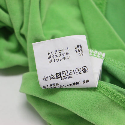 21春夏 トリアセテート ポリエステル ベロア ショート プルオーバー / Tシャツ カットソー 半袖 クルーネック