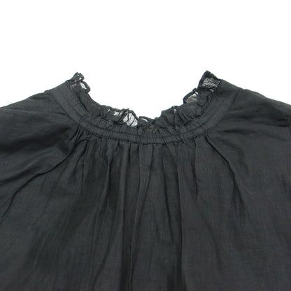 25秋冬 シアー スターチドコットン ギャザー ドレス / sheer starched cotton gather dress ワンピース ロング ノースリーブ