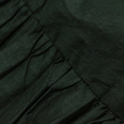 25秋冬 シアー スターチドコットン ギャザー ドレス / sheer starched cotton gather dress ワンピース ロング ノースリーブ