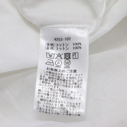 25秋冬 シアー スターチドコットン ギャザー ドレス / sheer starched cotton gather dress ワンピース ロング ノースリーブ