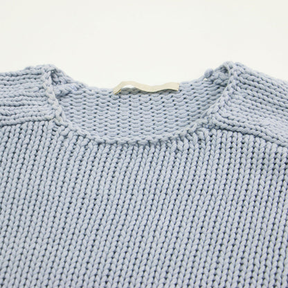 25春夏 コットン テープヤーン プルオーバー / COTTON TAPE YARN ニット クルーネック 長袖