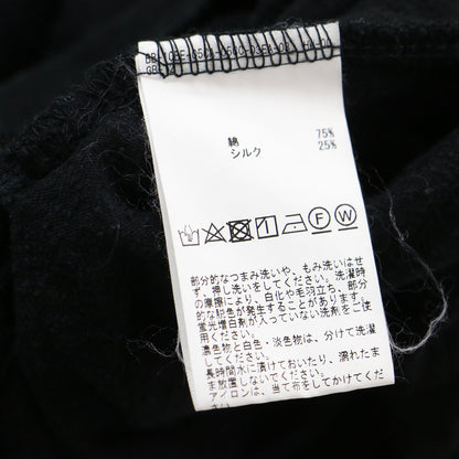 ラップスカート付き オールインワン / サロペット パンツ ホルターネック コットン シルク