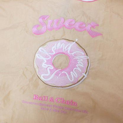 ドーナツ ロゴ 刺繍 トートバッグ /SWEET エコバッグ