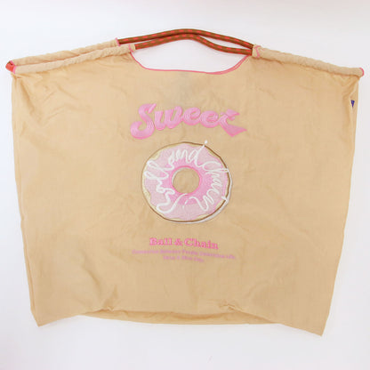 ドーナツ ロゴ 刺繍 トートバッグ /SWEET エコバッグ