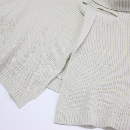 22秋冬 バックツイスト ショートレングス プルオーバー / ニット ハイネック ウール カシミヤ