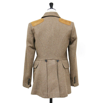 23春夏 レザーパッチ付き ライディング ジャケット / Riding Jacket with Leather Patches テーラードジャケット コットン 羊革