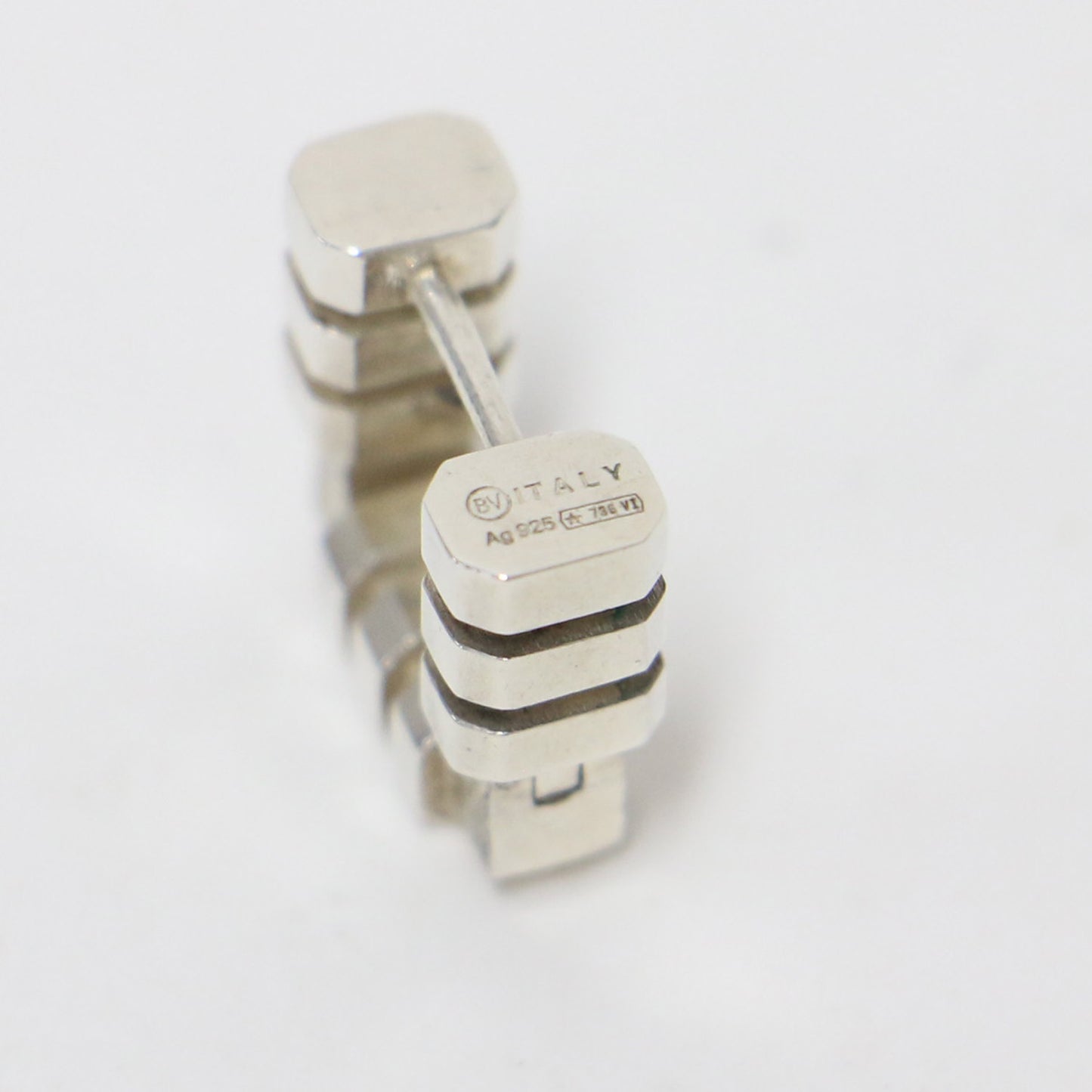ブリック フープ ピアス / BRICK 両耳用 スクエア SV925