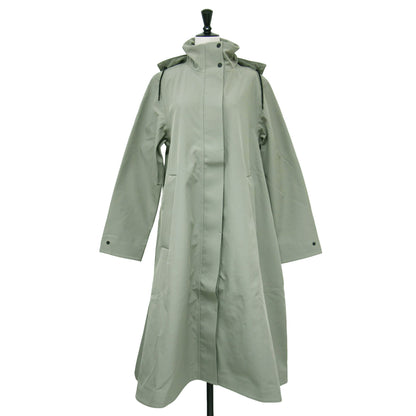 25秋冬 ソフトシェル Aライン レイン コート / SUVA VISON SOFTSHELL ALINE W ジャケット ロング スタンドカラー フード付き