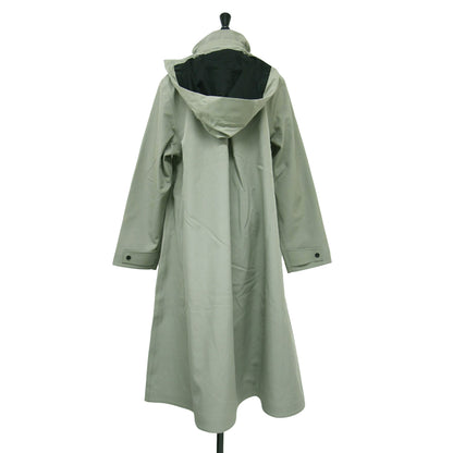 25秋冬 ソフトシェル Aライン レイン コート / SUVA VISON SOFTSHELL ALINE W ジャケット ロング スタンドカラー フード付き