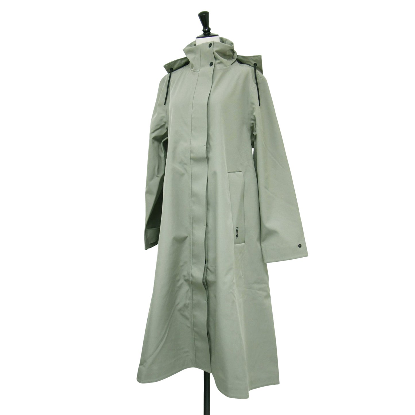 25秋冬 ソフトシェル Aライン レイン コート / SUVA VISON SOFTSHELL ALINE W ジャケット ロング スタンドカラー フード付き