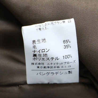 22秋冬 シープライク ミドル ノーカラー コート / ジャケット ショート丈 クルーネック ウール
