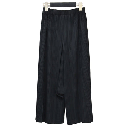 プリーツ サルエルパンツ / ワイド クロップド丈 ウエストゴム