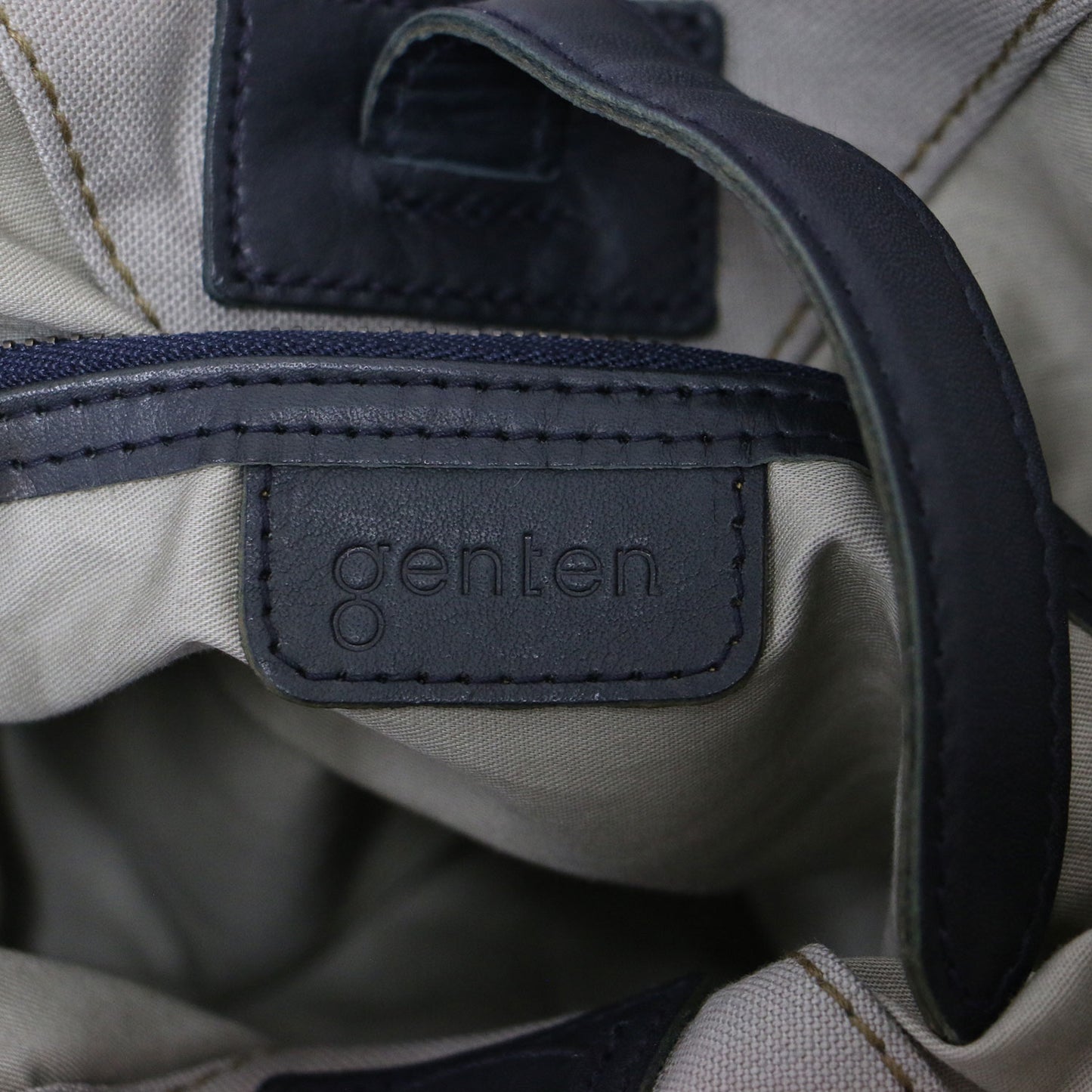 おじゃみ ジャガード ハンドバッグ / トートバッグ 肩掛け 小紋柄 キャンバス 牛革