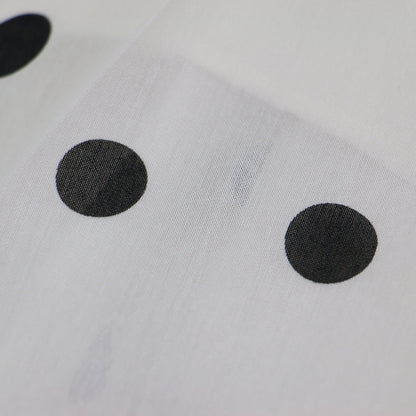 24秋冬 オーガンジー プリント プリーツスカート / ロング丈 ウエストゴム フレア ドット