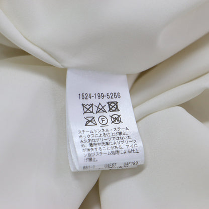 24秋冬 オーガンジー プリント プリーツスカート / ロング丈 ウエストゴム フレア ドット