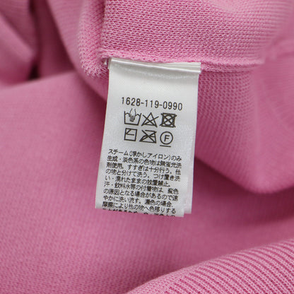 24春夏 コットンブレンド ミラノリブ カーディガン / ニット 長袖 ショート丈 クルーネック ドロップショルダー コンパクト