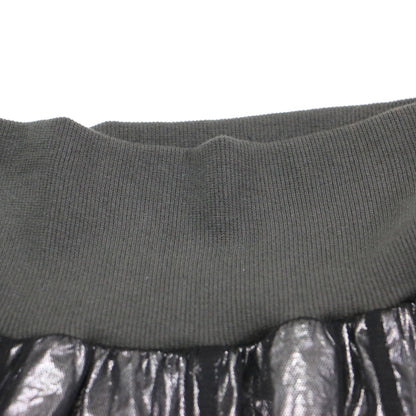 24春夏 シャイニー ラメ チュール オーバースカート / フレアスカート ロング丈 ハイウエスト メタリック ウエストゴム