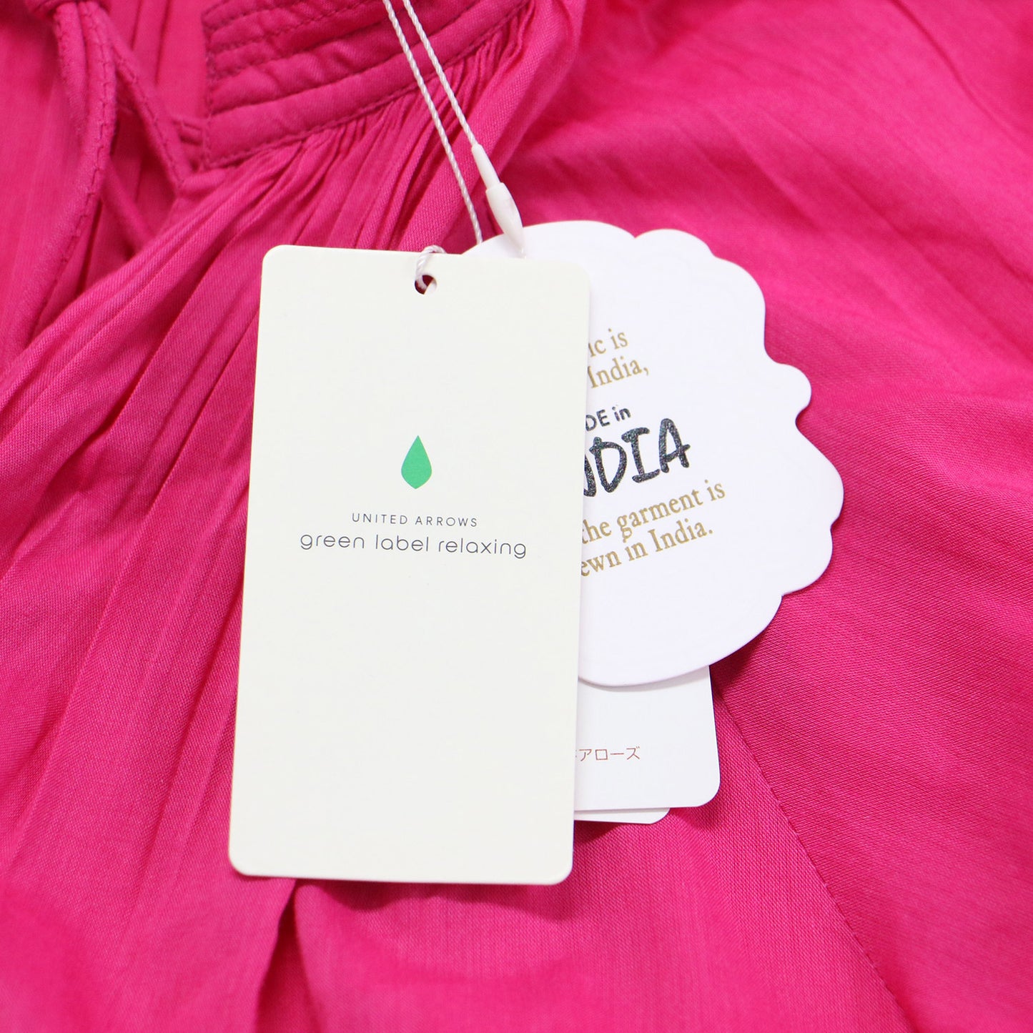 24春夏 ボリュームスリーブ チュニック ブラウス / プルオーバー 長袖 ギャザー リボン ステッチ