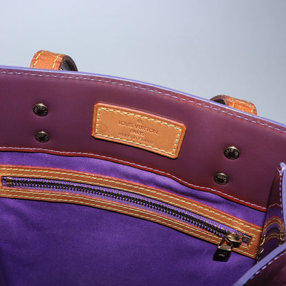 モノグラム ヴェルニ リード MM トートバッグ / ハンドバッグ 総柄 エナメル レザー