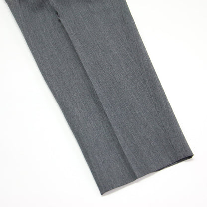 サスペンダー付 クロップド テーパードパンツ / サロペット センタープレス ハイウエスト ウール