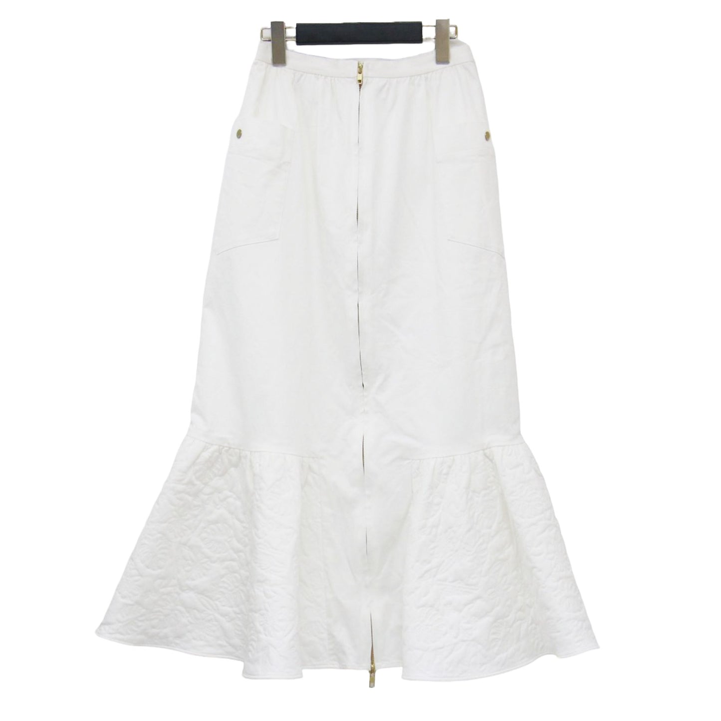 サファリ キルティング マーメイド スカート / ロングスカート 刺繍