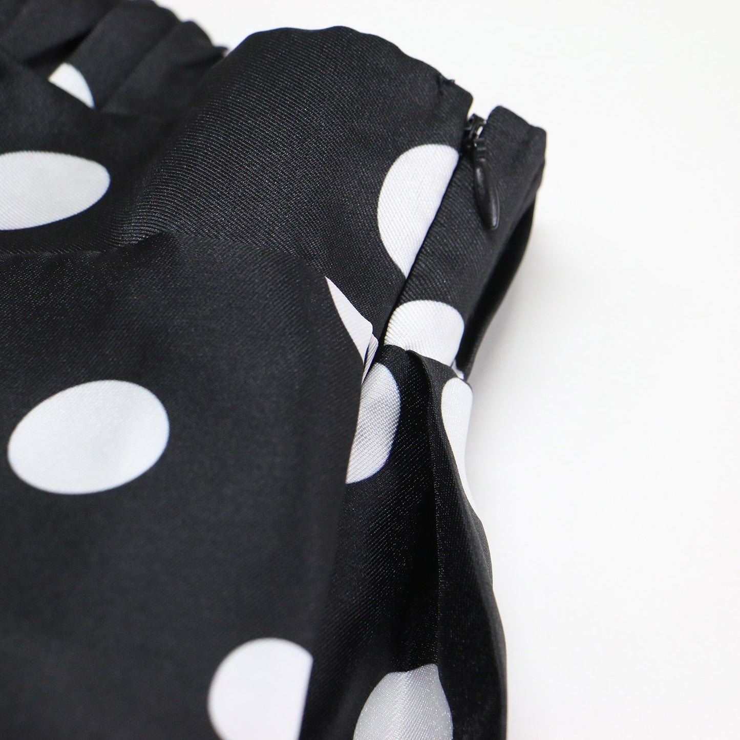 ドット フレアスカート / ロング丈 Aライン タック