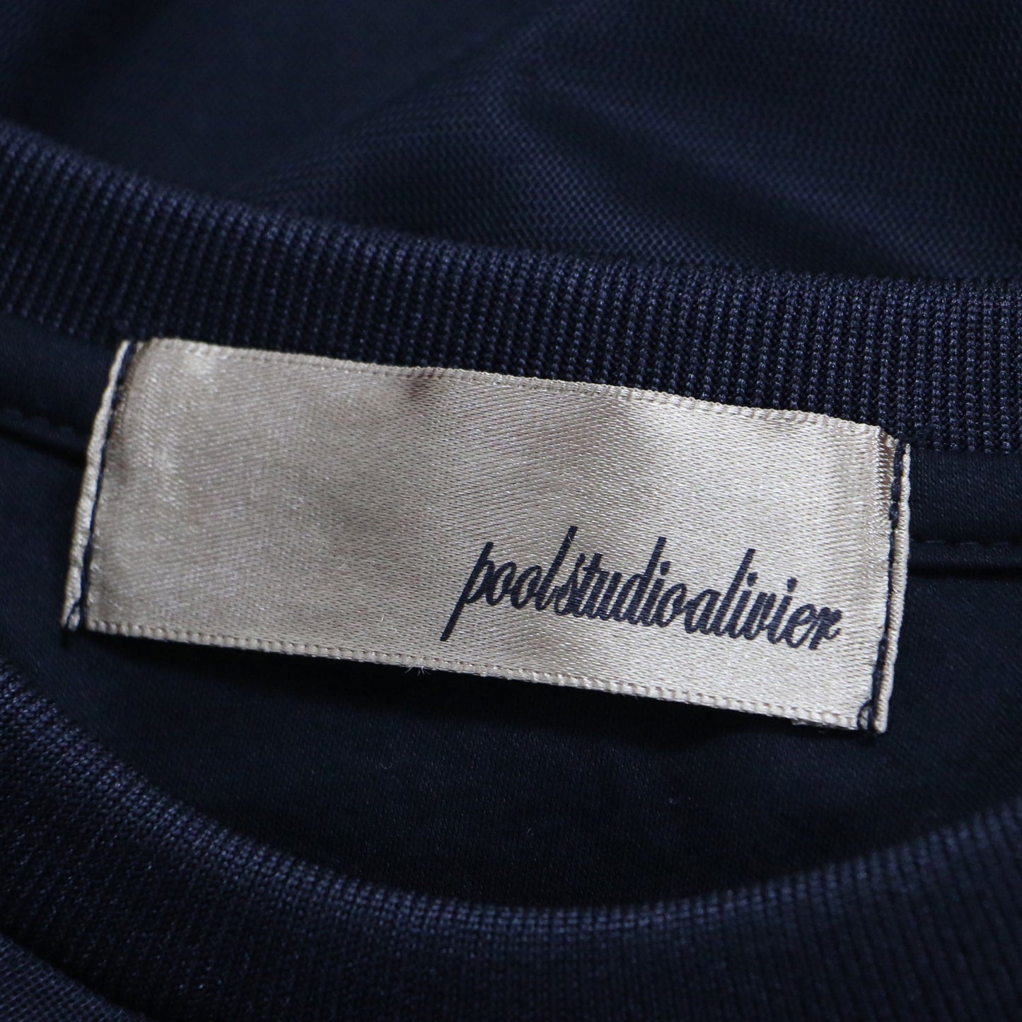 シアー チュール フリル ブラウス カットソー / 長袖 クルーネック リブ