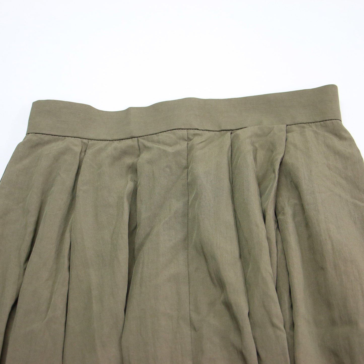 24春夏 タック フレアスカート / ロング丈 ギャザー プリーツ Aライン