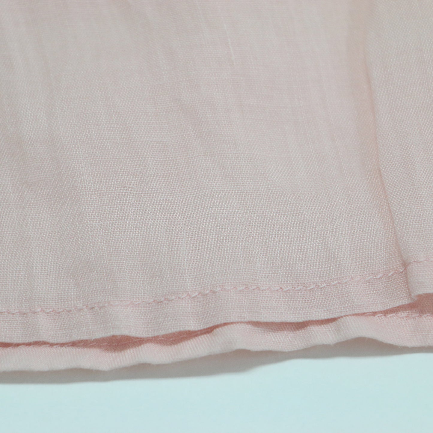 23春夏 ラミー ギャザー シャツ / ブラウス 長袖 ノーカラー ワイド タック シアー リネン