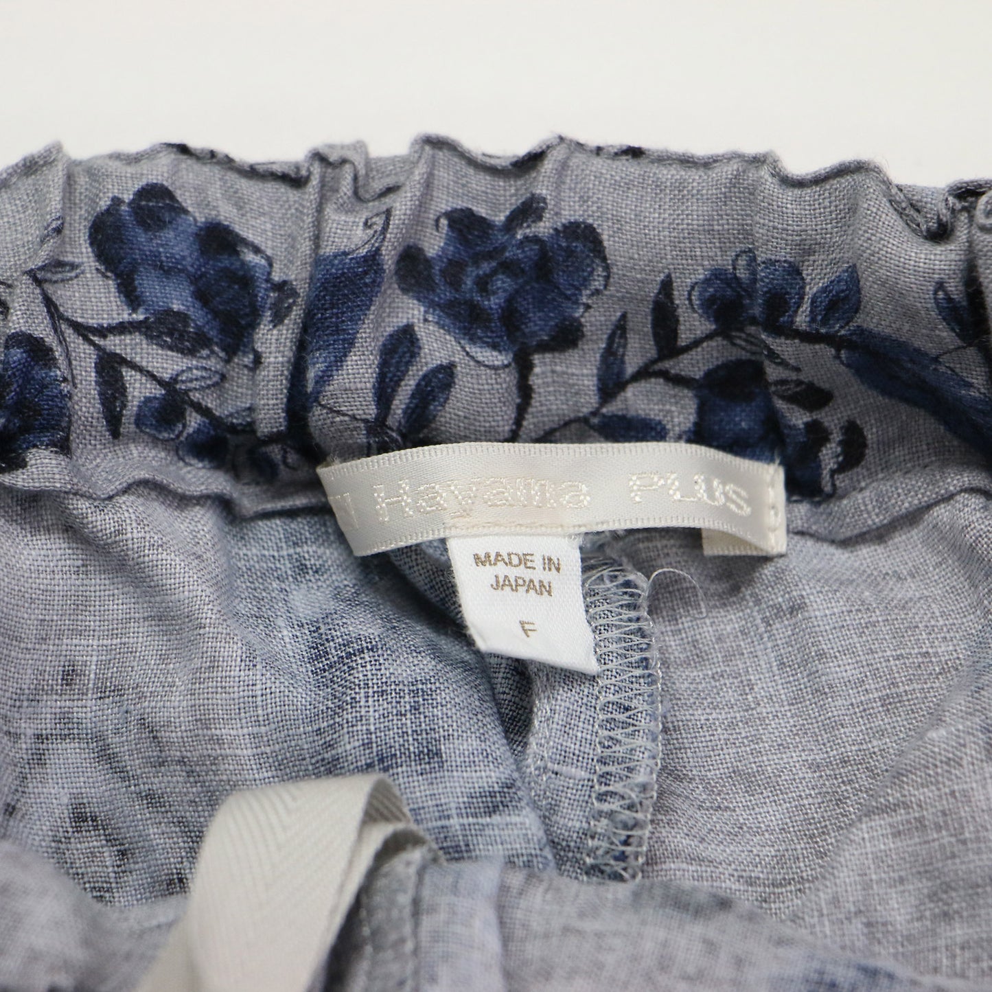 24春夏 フラワープリント リネン ワイドパンツ / イージーパンツ  