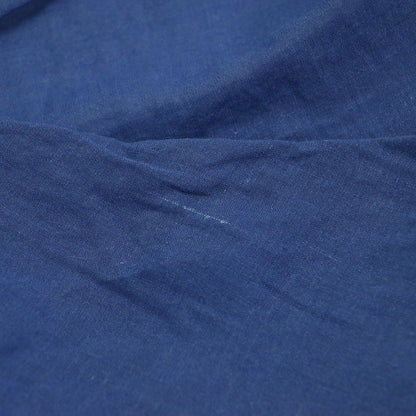 極細コットン ラミー コクーン プルオーバ / ブラウス 半袖 クルーネック ドルマン ワイド ロゴ 刺繍