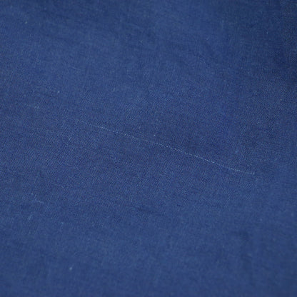 極細コットン ラミー コクーン プルオーバ / ブラウス 半袖 クルーネック ドルマン ワイド ロゴ 刺繍