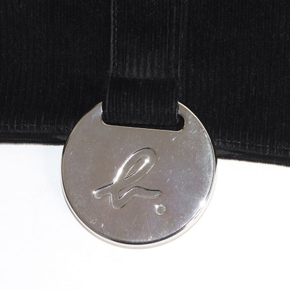 コーデュロイ ショルダーバッグ / クロスボディ 肩掛け メタルボタン ブランドロゴ