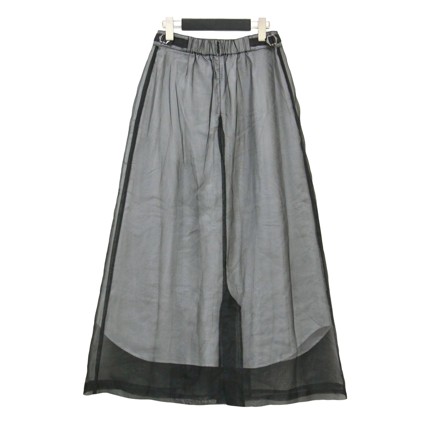 21春夏 メディ シアー トレンチスカート / MEDI SHEER TRENCH SKIRT ロングスカート フレア Aライン スリット コットン